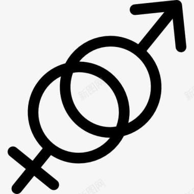男性和女性的性别符号图标图标