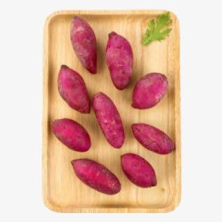 新鲜紫薯素材