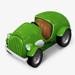 绿色可爱小汽车图标png_新图网 https://ixintu.com 可爱 图标 小汽车 绿色