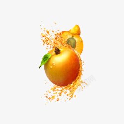 葡萄柚子汁新鲜水果桃子高清图片