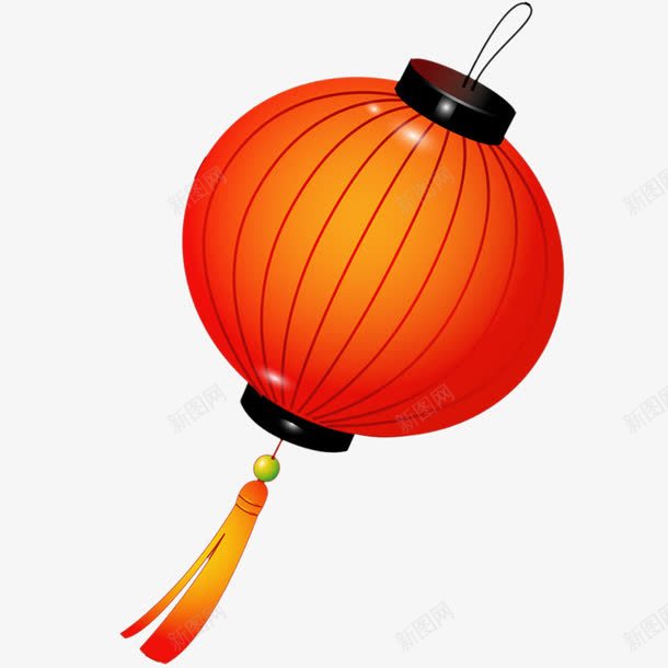 红色中国灯笼png免抠素材_新图网 https://ixintu.com 中国风 灯笼 红色