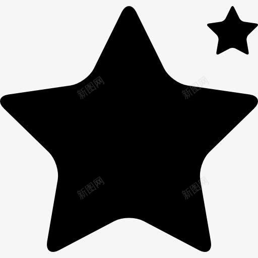 星型的大小图标png_新图网 https://ixintu.com fivepointed 形状 明星 星型图案 符号 经院哲学家 黑色