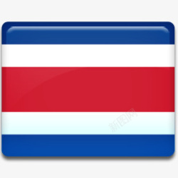rica哥斯达黎加国旗图标高清图片