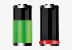 电池充电绿色红色素材