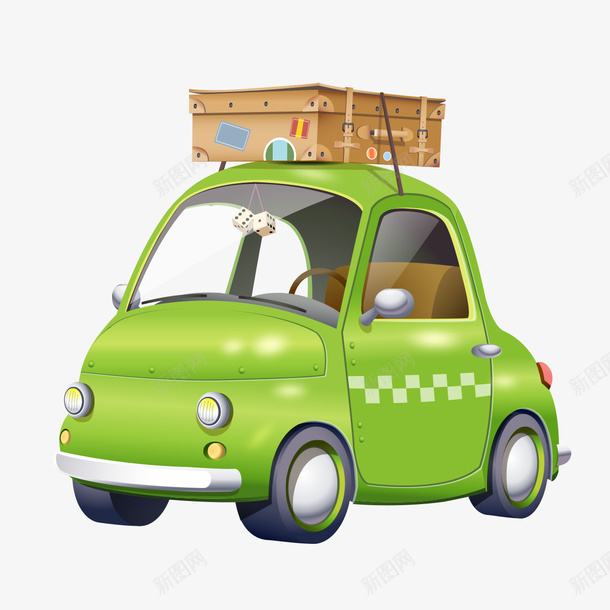 小汽车模型png免抠素材_新图网 https://ixintu.com 小汽车 小汽车模型 模型 绿色