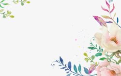 淘宝天猫海报植物卡通花朵素材