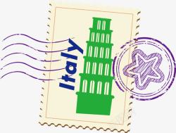 意大利邮票邮票意大利矢量图高清图片