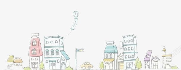 卡通彩绘建筑png免抠素材_新图网 https://ixintu.com 卡通 卡通彩绘建筑 城市 建筑 彩绘 房屋