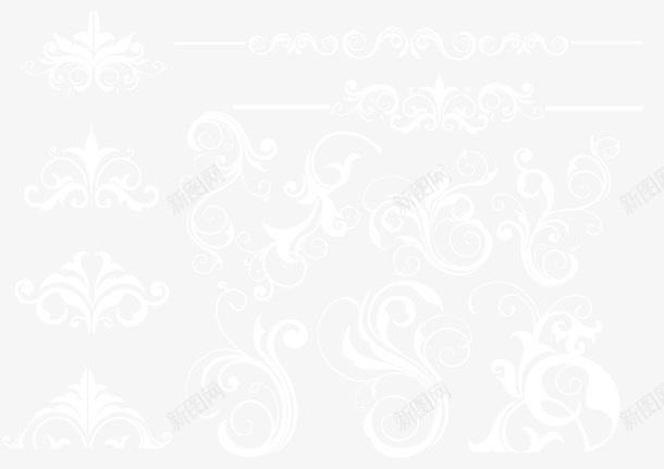 欧式白色花纹png免抠素材_新图网 https://ixintu.com PNG图片 PNG图片素材 PNG素材 PNG素材免费下载 欧式 白色 花纹