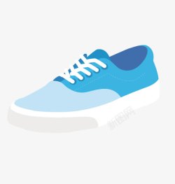 蓝色板鞋素材