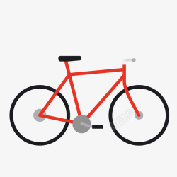 扁平化自行车单车矢量图素材