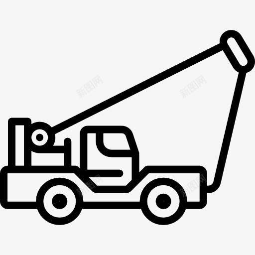 TruckCrane图标png_新图网 https://ixintu.com 建筑 汽车 货物运输 运输