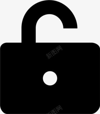 锁解锁blackfreeicons图标图标