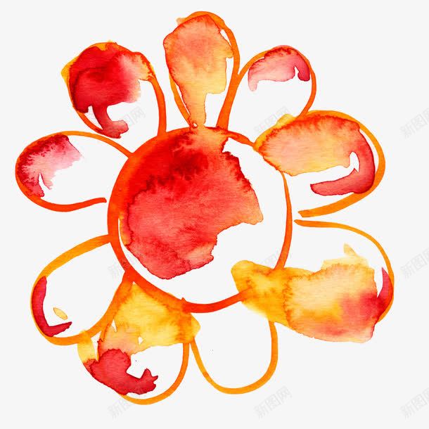 艺术太阳花png免抠素材_新图网 https://ixintu.com 手绘 油画 花朵 花瓣