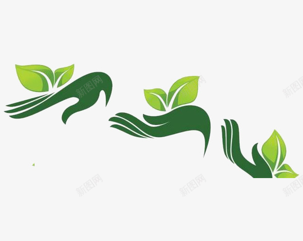 创意手掌树小插画png免抠素材_新图网 https://ixintu.com 广告素材 手掌树素材 绿色 设计素材
