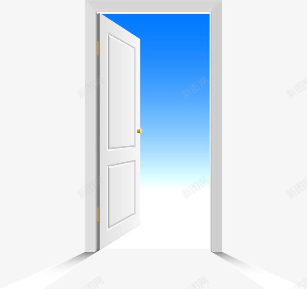 手绘敞开的门png免抠素材_新图网 https://ixintu.com 手绘 敞开的门 木门