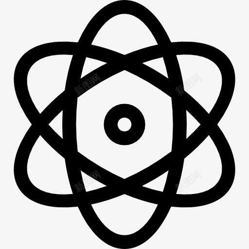 原子图标png_新图网 https://ixintu.com 原子核 原子物理学 教育 电子 科学