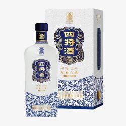 四特锦瓷白酒素材