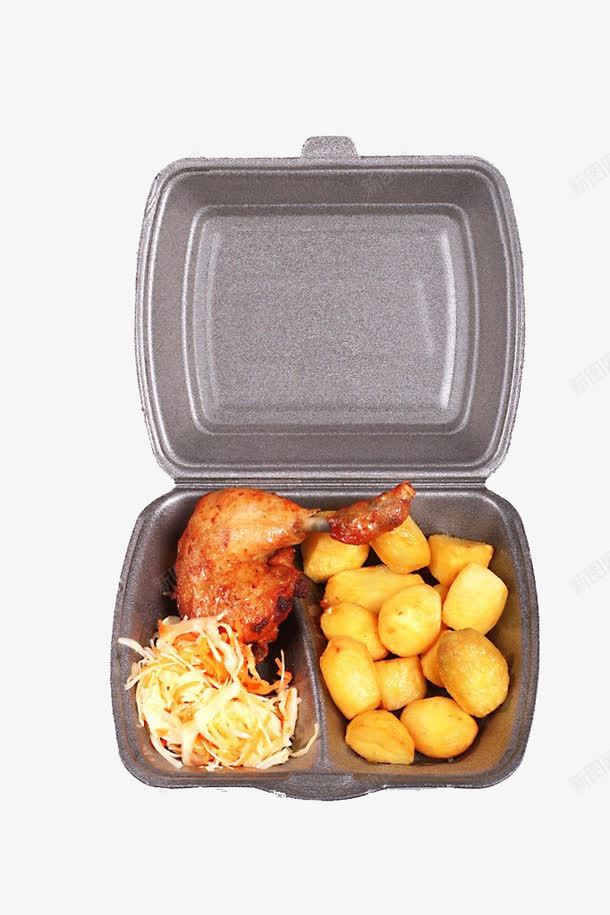 饭盒里面的食物png免抠素材_新图网 https://ixintu.com 卤肉 卤鸡腿 吃的 肉 食物 鸡肉 鸡腿