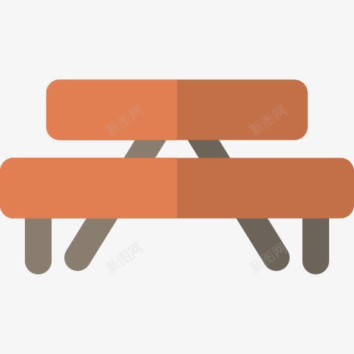 野餐桌上图标png_新图网 https://ixintu.com 休息区 公园 家具和家居 烧烤 自然 野餐桌 露营