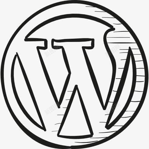 WordPress的画标志图标png_新图网 https://ixintu.com 博客 标志 标识 社交媒体 社交网络