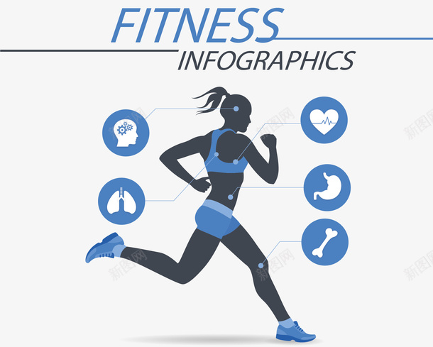 健康锻炼矢量图ai免抠素材_新图网 https://ixintu.com 体育 健康 跑步 运动 锻炼 矢量图