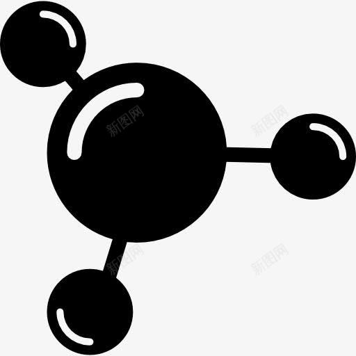 3分子图标png_新图网 https://ixintu.com 极分子 阳性 阴性