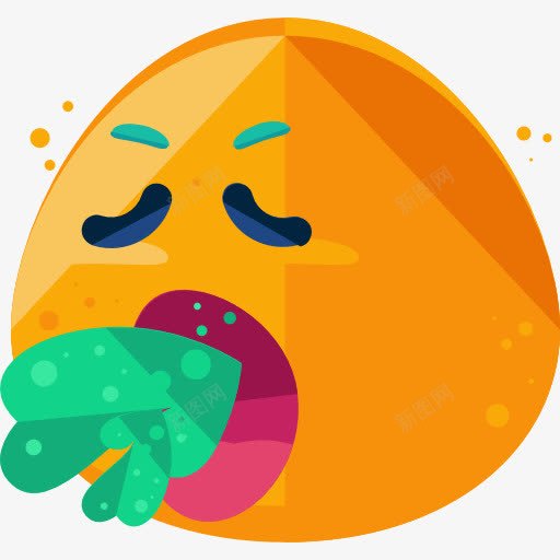生病的图标png_新图网 https://ixintu.com Emoji表情 生病了 表情