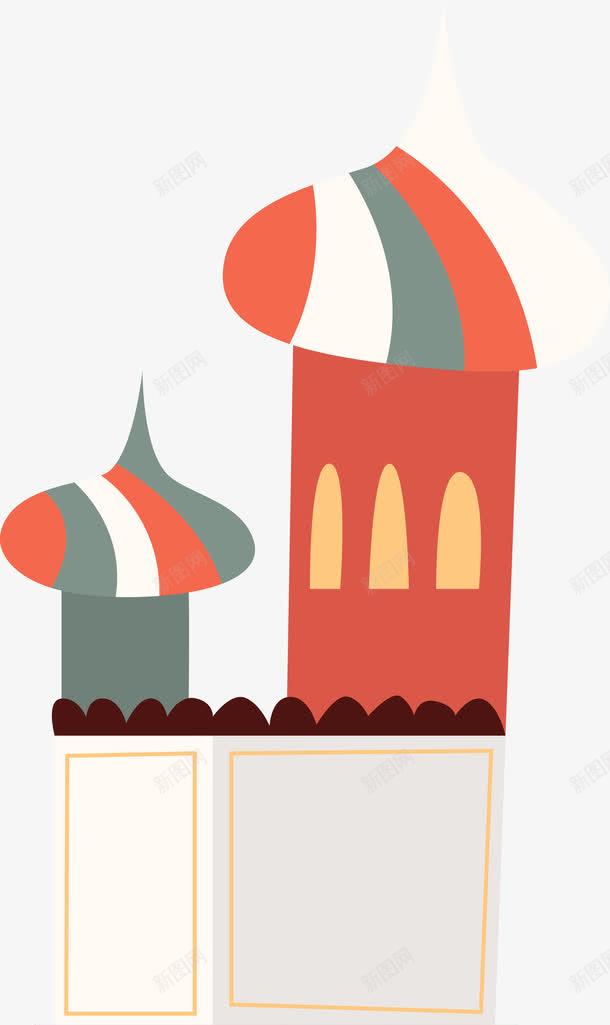 卡通城堡建筑装饰图案png免抠素材_新图网 https://ixintu.com 免抠PNG 卡通 城堡 建筑 装饰图案