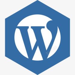 WordPre六角媒体社会WordPress图标高清图片