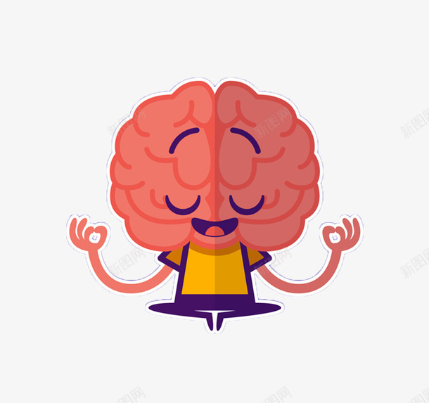 思考的大脑png免抠素材_新图网 https://ixintu.com 创意 卡通 大脑 设计