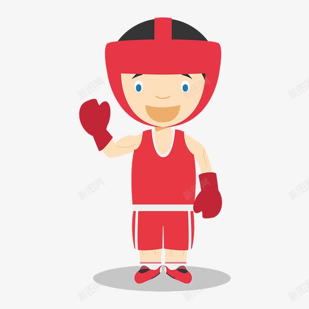 手绘拳击运动员png免抠素材_新图网 https://ixintu.com 卡通运动员 手绘运动员 运动员 运动员素材