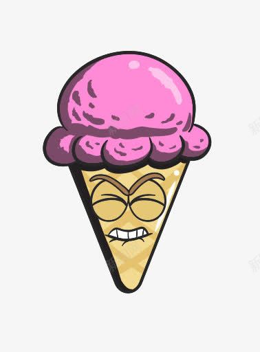 卡通锥奶油表情符号冰蛋卷冰淇凌图标png_新图网 https://ixintu.com Cartoon cone cream emoji ice 冰 卡通 奶油 表情符号 锥