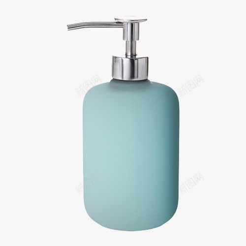 天蓝色皂液器png免抠素材_新图网 https://ixintu.com 天蓝色 挤压式 方便卫生 皂液器