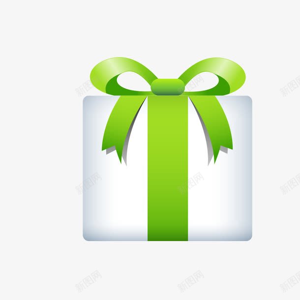 绿色礼物盒png免抠素材_新图网 https://ixintu.com 宝盒 礼物 礼物盒 礼盒 绿色