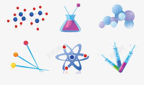 化学png免抠素材_新图网 https://ixintu.com 元素 化学 微量原子