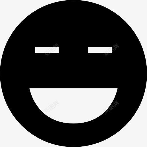 笑的脸黑的表情图标png_新图网 https://ixintu.com 山楂 微笑着 快乐 接口 暗 脸 脸上的表情符号 表情 表情符号填充 黑