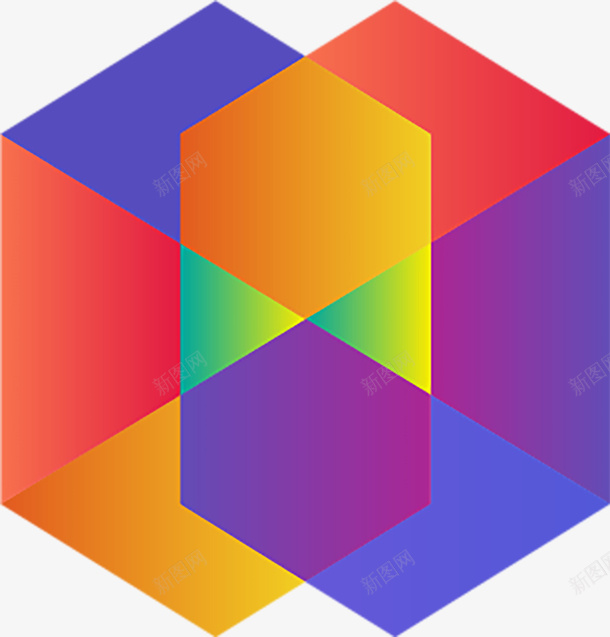 手绘彩色几何图案png免抠素材_新图网 https://ixintu.com 几何 图案 彩色 手绘