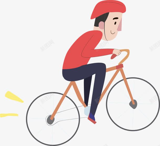 骑自行车的男孩png免抠素材_新图网 https://ixintu.com 卡通男孩 卡通骑自行车 矢量图形 矢量男孩 矢量骑自行车