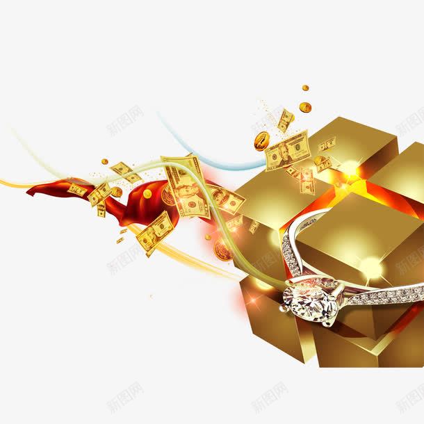 金魔方png免抠素材_新图网 https://ixintu.com 理财 金融 魔方