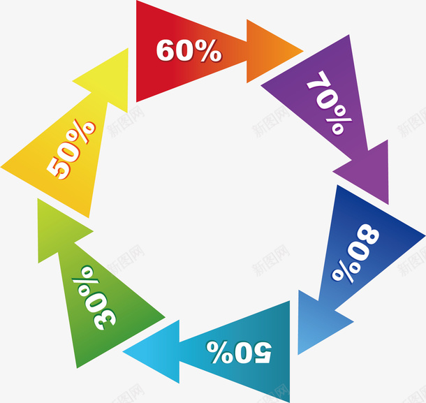 ppt矢量图ai免抠素材_新图网 https://ixintu.com 信息 分析 占比 商务 多彩 彩色 数据 矢量图