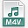 m4v视频格式文件图标图标