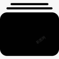 堆叠的矩形形状看图标高清图片