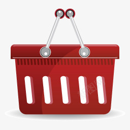 红色的购物篮子Shoppingicons图标png_新图网 https://ixintu.com Basket Red Shopping 篮子 红色的 购物
