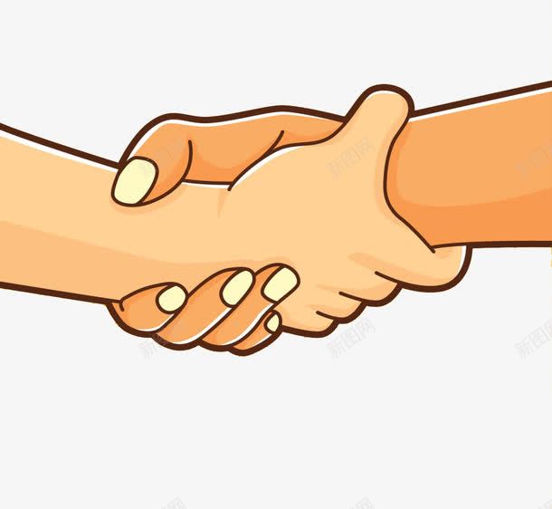 握手手绘png免抠素材_新图网 https://ixintu.com 交情 友谊 手握手 手绘 握手
