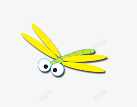 卡通可爱蜻蜓png免抠素材_新图网 https://ixintu.com 卡通 可爱 蜻蜓
