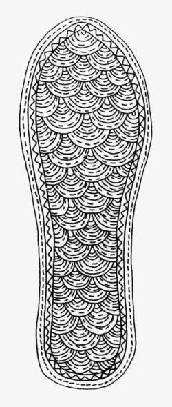 鱼鳞纹状鞋垫素材