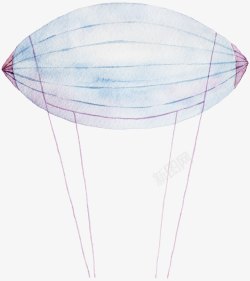 水彩热气球素材