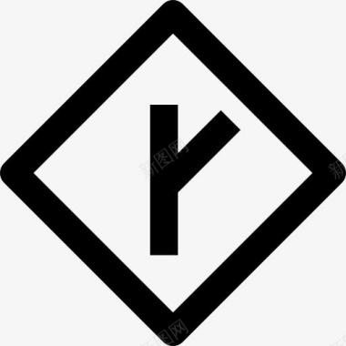 Y的交叉口信号图标图标