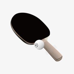 黑胶乒乓球拍素材